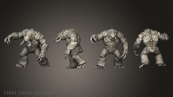 Figurines heroes, monsters and demons (Depths The Mountain Cave Brutus Brute, STKM_13044) 3D models for cnc