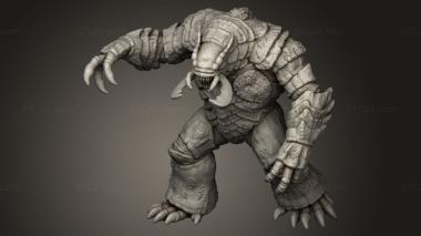 Figurines heroes, monsters and demons (Depths The Mountain Cave Brutus Brute, STKM_13044) 3D models for cnc