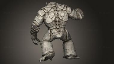 Figurines heroes, monsters and demons (Depths The Mountain Cave Brutus Brute, STKM_13044) 3D models for cnc