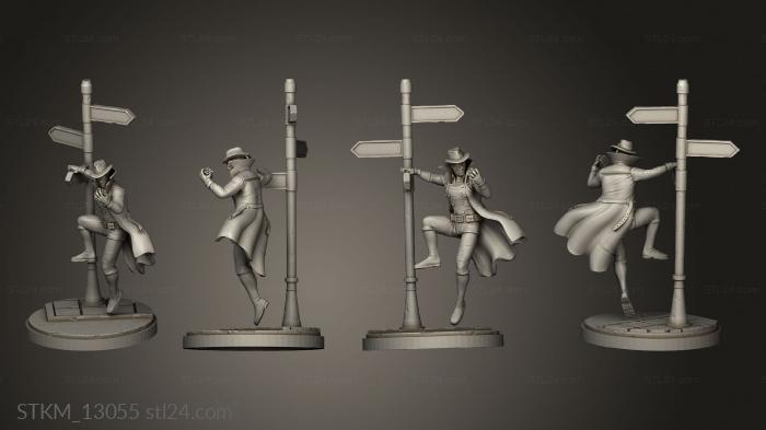 Figurines heroes, monsters and demons (Detective Spider, STKM_13055) 3D models for cnc