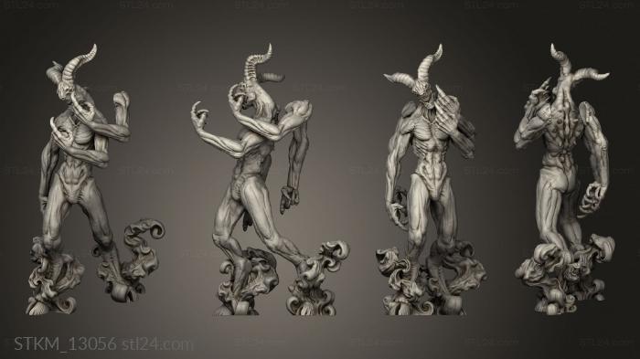 Статуэтки герои, монстры и демоны (Дункан Теневые Ночные Странники, STKM_13056) 3D модель для ЧПУ станка