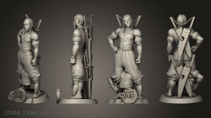 Статуэтки герои, монстры и демоны (Скульптурный демон Узи в Секае, STKM_13062) 3D модель для ЧПУ станка