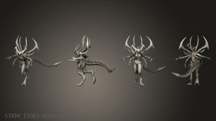 Статуэтки герои, монстры и демоны (Исключение из Diablo Demon, STKM_13065) 3D модель для ЧПУ станка