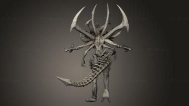 Figurines heroes, monsters and demons (Diablo Demon Cept, STKM_13065) 3D models for cnc