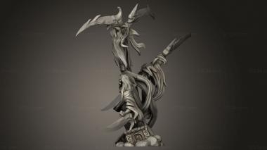 Figurines heroes, monsters and demons (Kosher Vs Damned Spirits, STKM_13066) 3D models for cnc