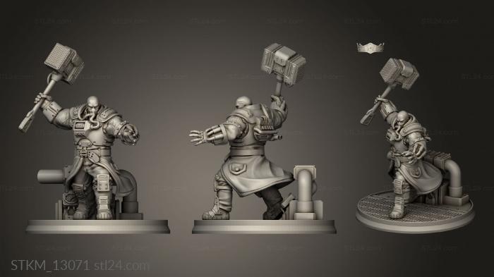 Figurines heroes, monsters and demons (Dima Enhanced Diesel Soldier Dieselpunk, STKM_13071) 3D models for cnc