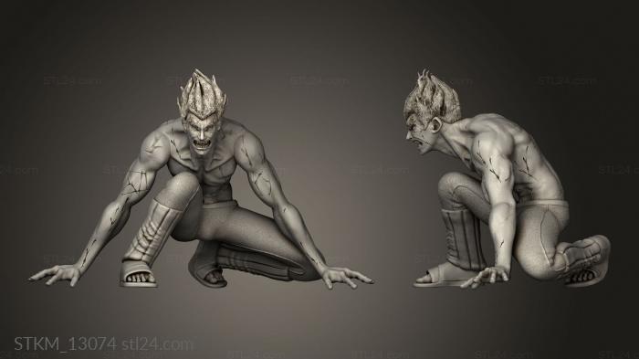 Figurines heroes, monsters and demons (Diorama Maito Gai completo cortado inteiro, STKM_13074) 3D models for cnc
