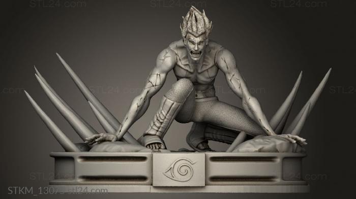 Статуэтки герои, монстры и демоны (Диорама Майто Гай, STKM_13075) 3D модель для ЧПУ станка