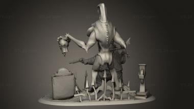 Figurines heroes, monsters and demons (diorama violator, STKM_13079) 3D models for cnc