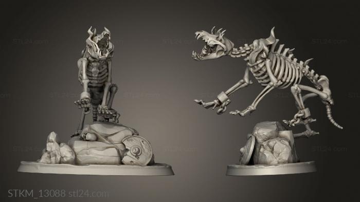 Figurines heroes, monsters and demons (DIREWOLVES, STKM_13088) 3D models for cnc