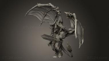 Figurines heroes, monsters and demons (disciple war disciple of war helm wings, STKM_13096) 3D models for cnc