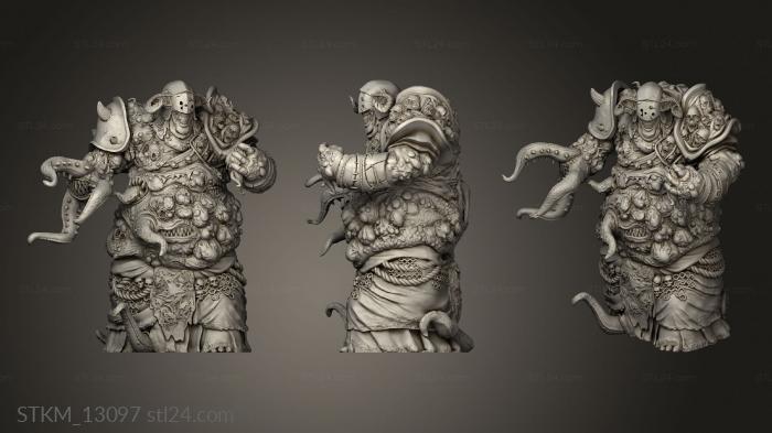 Figurines heroes, monsters and demons (Diseased Horror Horns, STKM_13097) 3D models for cnc