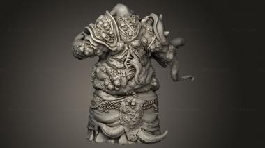 Figurines heroes, monsters and demons (Diseased Horror Horns, STKM_13097) 3D models for cnc