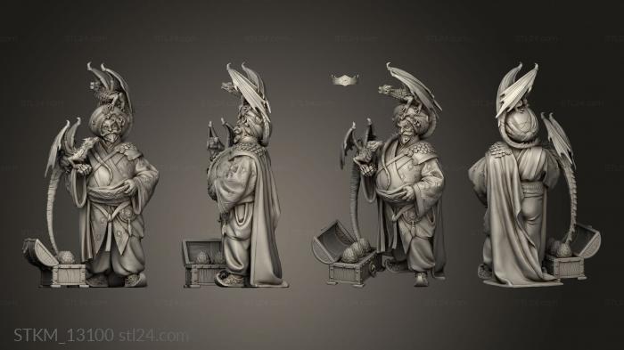 Статуэтки герои, монстры и демоны (Сундук Торговца Яйцами Дракона, STKM_13100) 3D модель для ЧПУ станка
