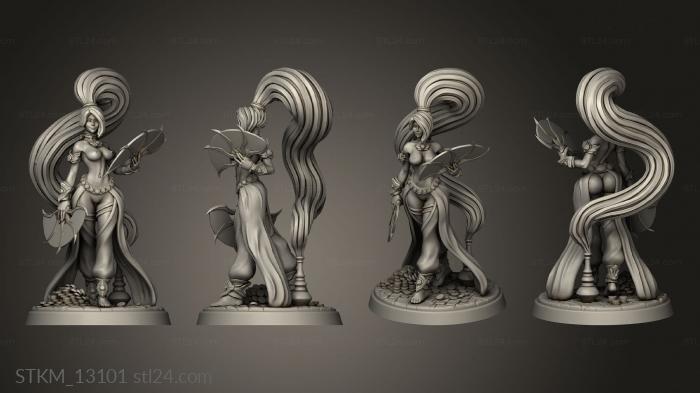 Figurines heroes, monsters and demons (Djinni the Veil, STKM_13101) 3D models for cnc