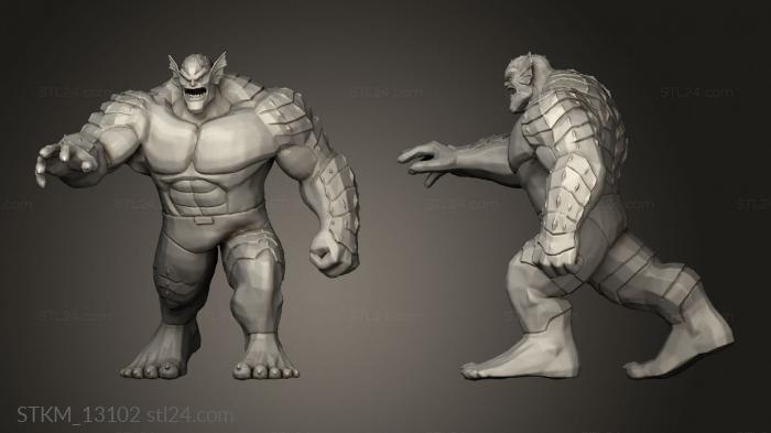 Figurines heroes, monsters and demons (DL Abomination, STKM_13102) 3D models for cnc