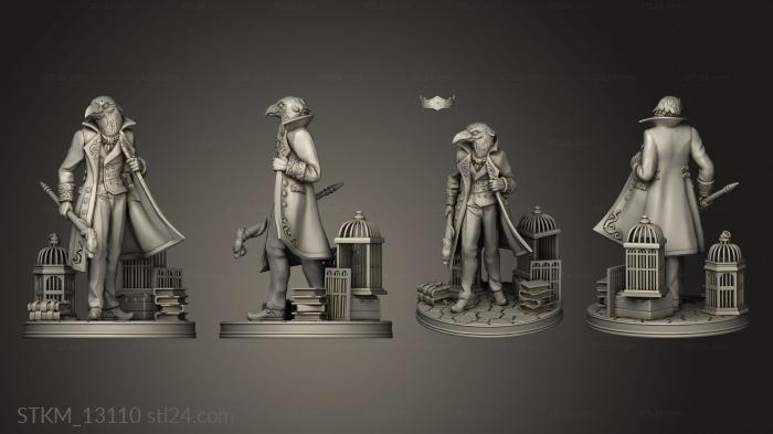 Figurines heroes, monsters and demons (Doctor Miles Rook Cage, STKM_13110) 3D models for cnc