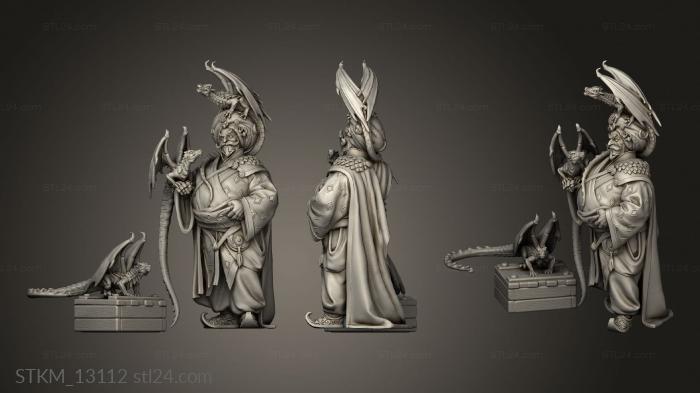 Статуэтки герои, монстры и демоны (Сундук Торговца Яйцами Дракона, STKM_13112) 3D модель для ЧПУ станка