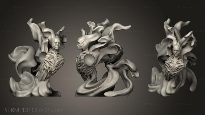 Статуэтки герои, монстры и демоны (Культовый Огурец Царство теней, STKM_13113) 3D модель для ЧПУ станка