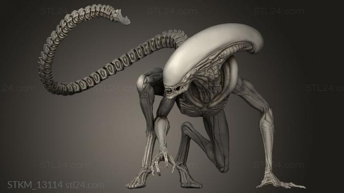 Figurines heroes, monsters and demons (Dog Alien Cling Xenomorph Canopy, STKM_13114) 3D models for cnc