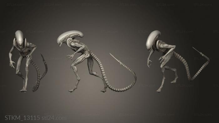 Figurines heroes, monsters and demons (Dog Alien Walking canopy, STKM_13115) 3D models for cnc
