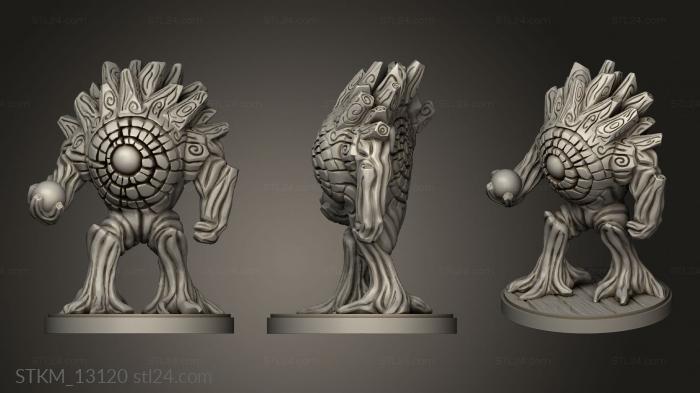 Figurines heroes, monsters and demons (forest guardian, STKM_13120) 3D models for cnc