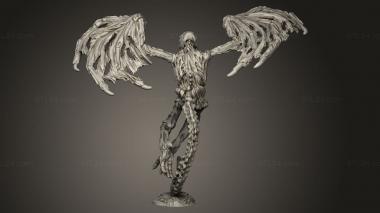 Figurines heroes, monsters and demons (winged terror, STKM_13123) 3D models for cnc