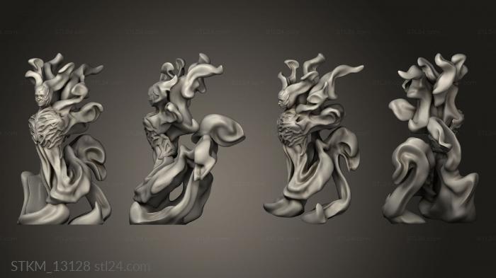 Статуэтки герои, монстры и демоны (Культовый Огурец Царство теней, STKM_13128) 3D модель для ЧПУ станка