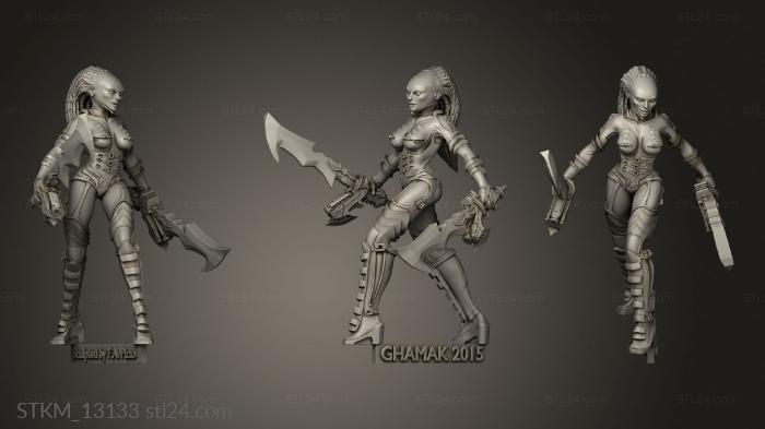 Figurines heroes, monsters and demons (Forgotten Corpo, STKM_13133) 3D models for cnc