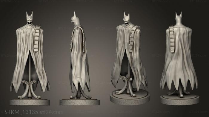 Статуэтки герои, монстры и демоны (Брюс Уэйн оставляет шрамы Энтеро Бэтмену трейджу, STKM_13135) 3D модель для ЧПУ станка