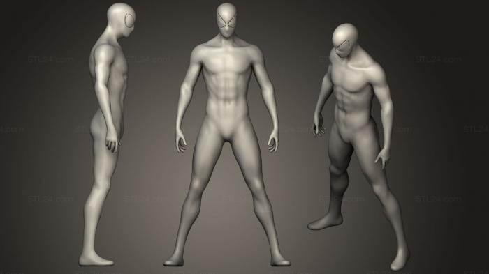 Figurines heroes, monsters and demons (The Amazing Spider man, STKM_1314) 3D models for cnc