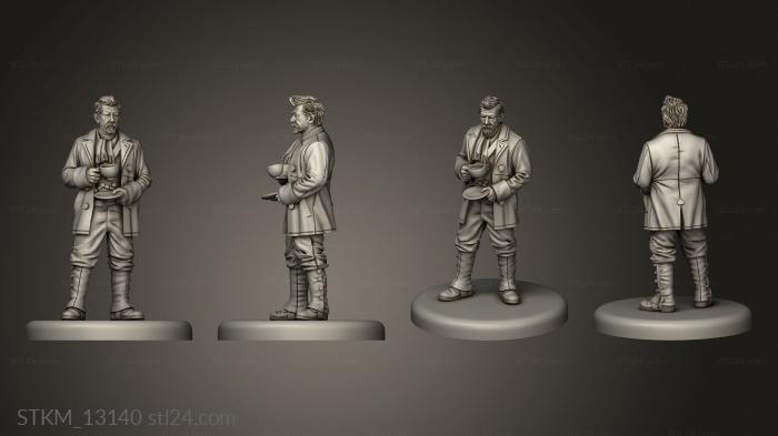 Figurines heroes, monsters and demons (DR WHO war doctor out, STKM_13140) 3D models for cnc