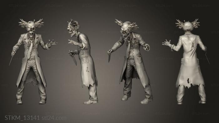 Figurines heroes, monsters and demons (Dr Zombiestein Dagger, STKM_13141) 3D models for cnc