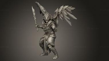 Figurines heroes, monsters and demons (Anumite Federation Cherub af ec, STKM_13144) 3D models for cnc