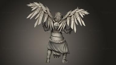 Figurines heroes, monsters and demons (Anumite Federation Cherub af ec, STKM_13144) 3D models for cnc