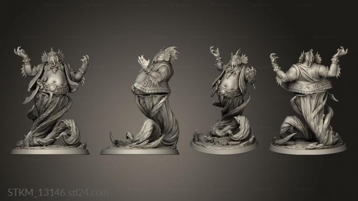 Figurines heroes, monsters and demons (Dangers The Sea Marid, STKM_13146) 3D models for cnc