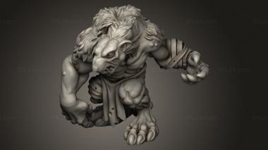 Figurines heroes, monsters and demons (Skavens Rat Ogres, STKM_13151) 3D models for cnc