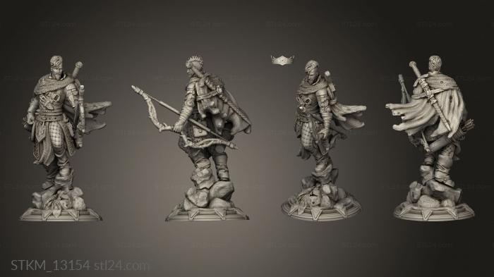 Figurines heroes, monsters and demons (Dragon Pact northern Ranger Viktor Trine The, STKM_13154) 3D models for cnc