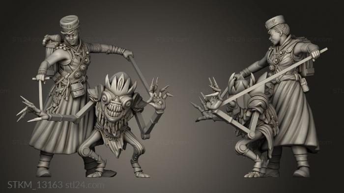 Figurines heroes, monsters and demons (Draco Eldritch Century oceanic community oc wayang puppeteer ec, STKM_13163) 3D models for cnc