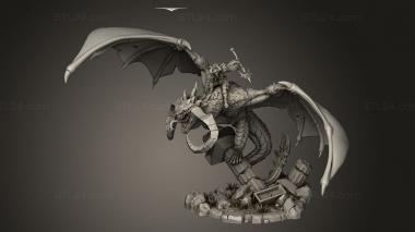 Figurines heroes, monsters and demons (Dragon Tamer, STKM_13164) 3D models for cnc