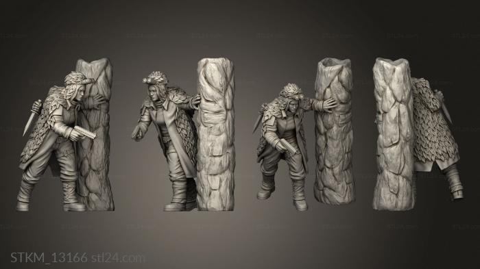 Figurines heroes, monsters and demons (Remnants Scout rmn ec, STKM_13166) 3D models for cnc