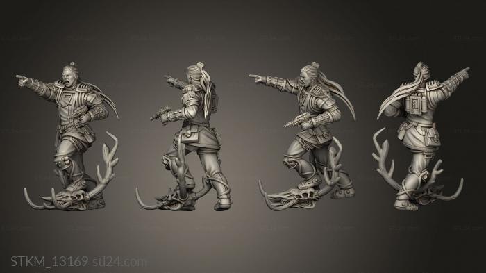 Figurines heroes, monsters and demons (sino siberian mandate ssm political officer ec, STKM_13169) 3D models for cnc