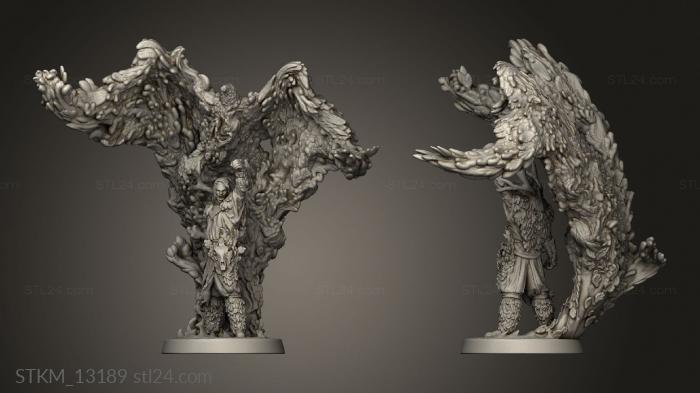 Figurines heroes, monsters and demons (Druids Thickerver empyrean Druid, STKM_13189) 3D models for cnc