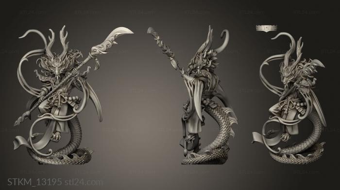 Статуэтки герои, монстры и демоны (Повелитель Империи Драконов, STKM_13195) 3D модель для ЧПУ станка