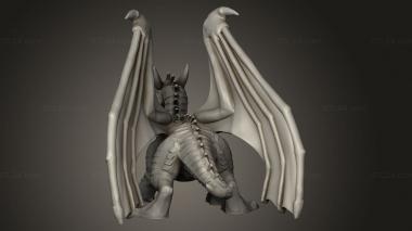 Figurines heroes, monsters and demons (Dragon from Stouthearted Heroes, STKM_13196) 3D models for cnc