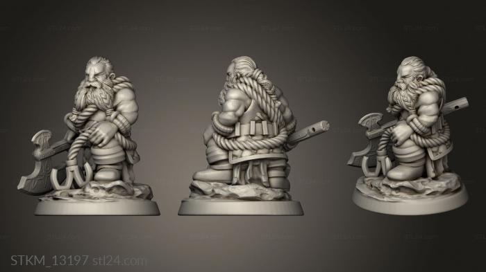 Figurines heroes, monsters and demons (Dragon Hunters Hunters Hunter, STKM_13197) 3D models for cnc