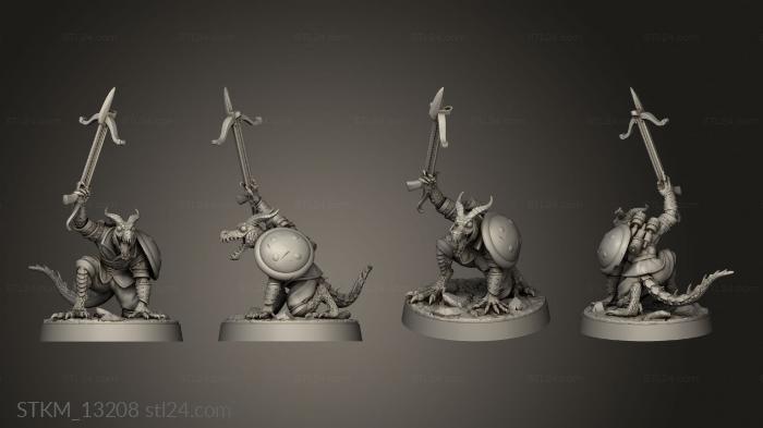 Figurines heroes, monsters and demons (Dragon War Kobold Crossbow Troops, STKM_13208) 3D models for cnc