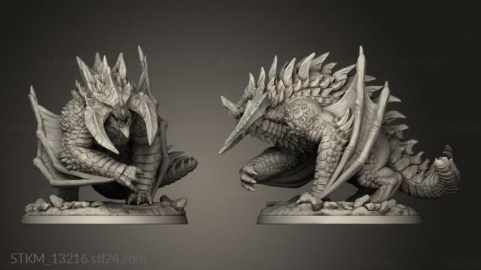 Figurines heroes, monsters and demons (Dragon War Siege Wyvern trapper lodge, STKM_13216) 3D models for cnc