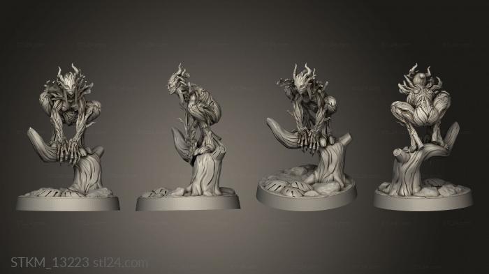 Статуэтки герои, монстры и демоны (Дриады, STKM_13223) 3D модель для ЧПУ станка