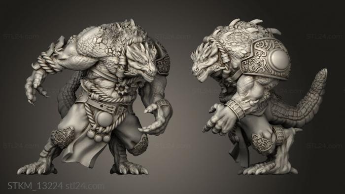 Figurines heroes, monsters and demons (Dragonborns Big Lizard Greater DB tverse, STKM_13224) 3D models for cnc